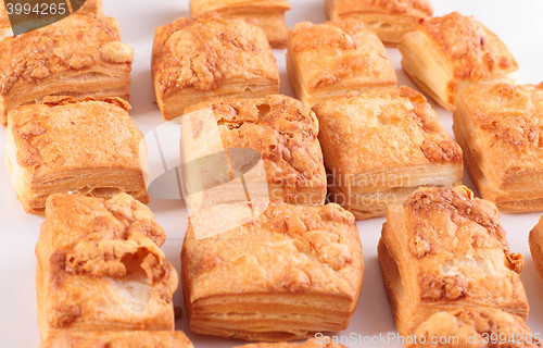 Image of buns close up isolated in white