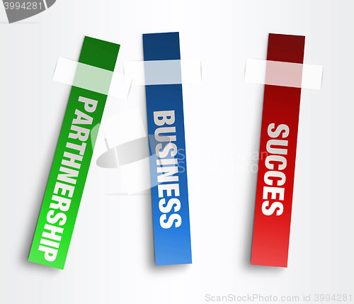 Image of stickers of business