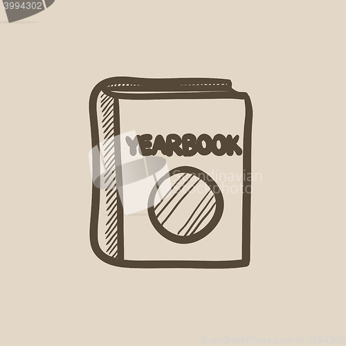 Image of Yearbook sketch icon.