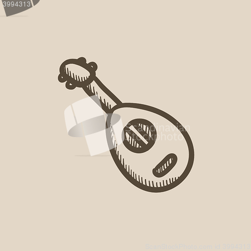 Image of Mandolin sketch icon.