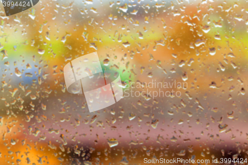 Image of drops on glass