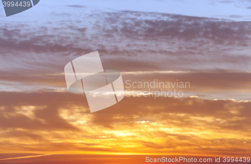 Image of the sky during sunset