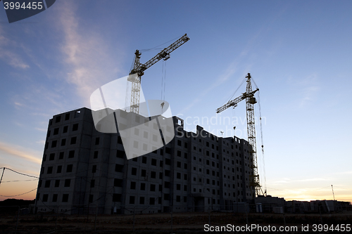 Image of construction of a new home