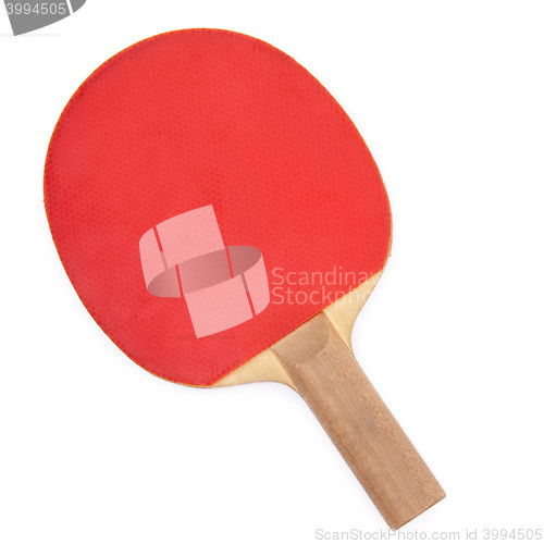 Image of Ping pong paddle isolated on white