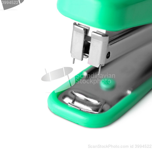 Image of plastic stapler green