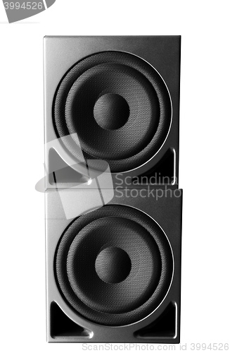 Image of Great loud speakers isolated on white.