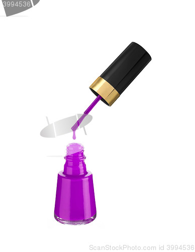 Image of nail polish on white background