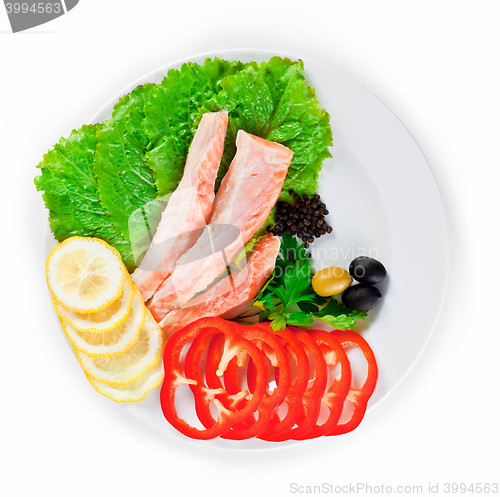 Image of red fish isolated
