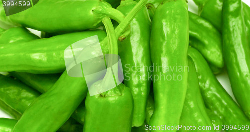 Image of Lots of fresh green peppers