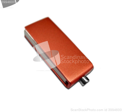 Image of usb stick or flash drive showing data concept