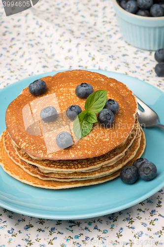 Image of Pancakes with fresh blackberries