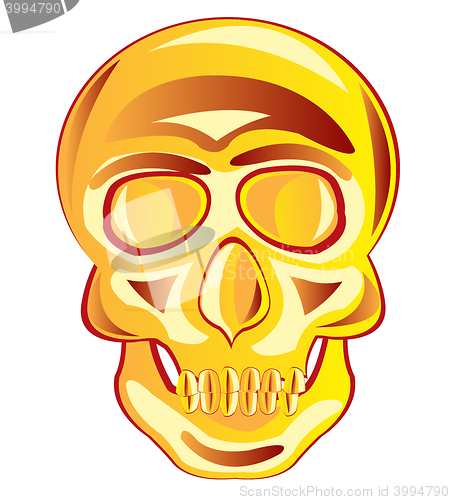 Image of Golden skull