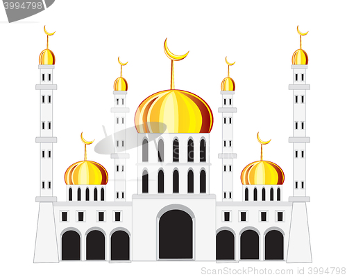 Image of Mosque on white background