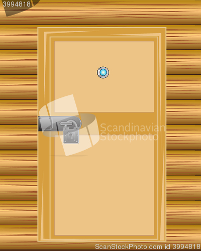 Image of Wall with door on lock