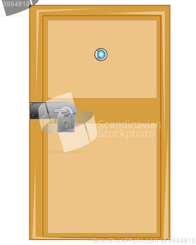 Image of Wooden door with external lock