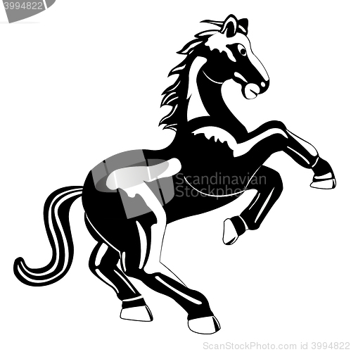 Image of Drawing horse on white