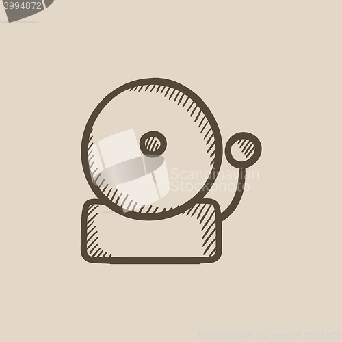 Image of Fire alarm sketch icon.