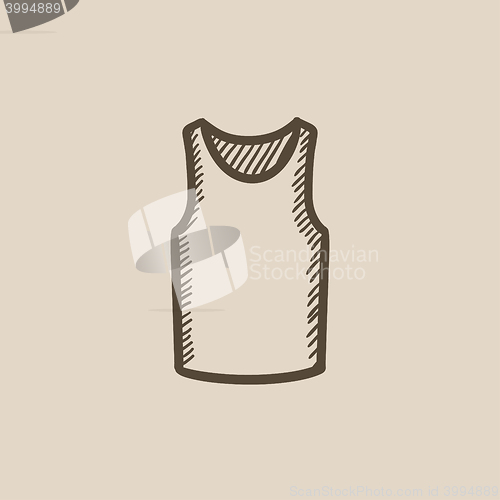 Image of Male singlet sketch icon.