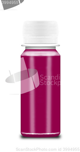 Image of Pink perfume bottle isolated on white