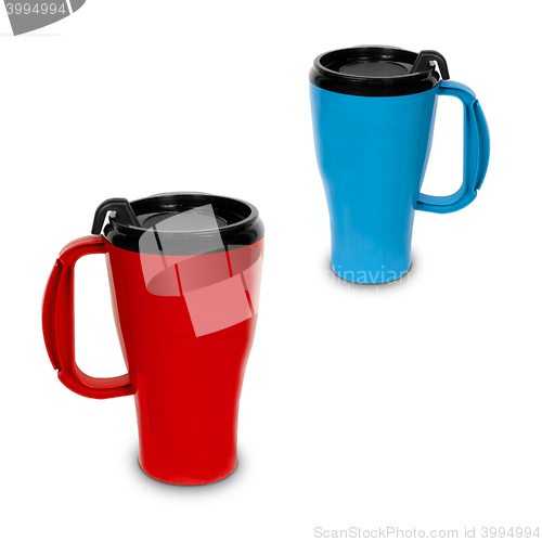 Image of two thermal mugs