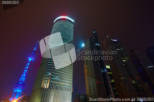 Image of Oriental Pearl Tower at night