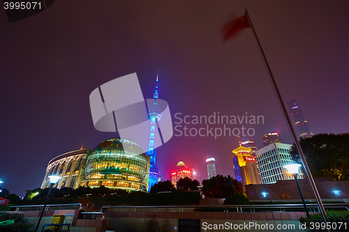 Image of Oriental Pearl Tower at night