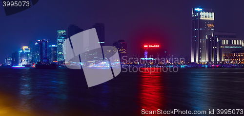 Image of beautiful shanghai bund at night , China