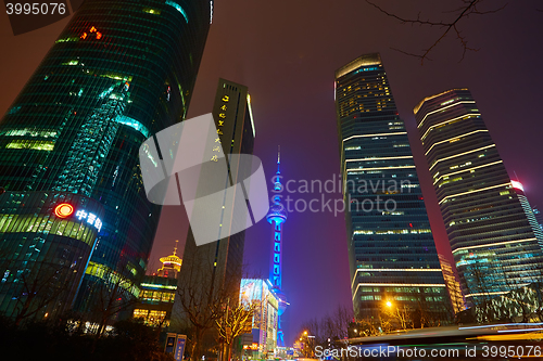 Image of Oriental Pearl Tower at night