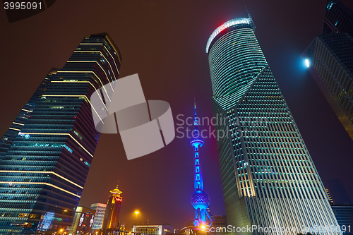 Image of Oriental Pearl Tower at night