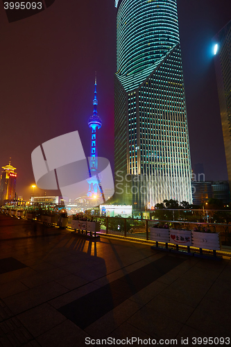 Image of Oriental Pearl Tower at night