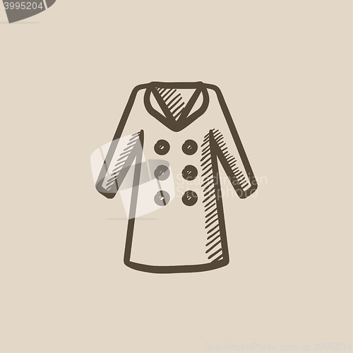 Image of Coat sketch icon.