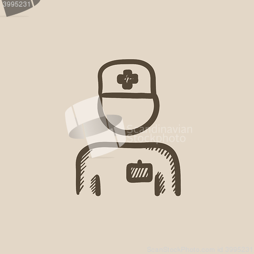 Image of Nurse sketch icon.