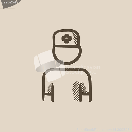 Image of Nurse sketch icon.