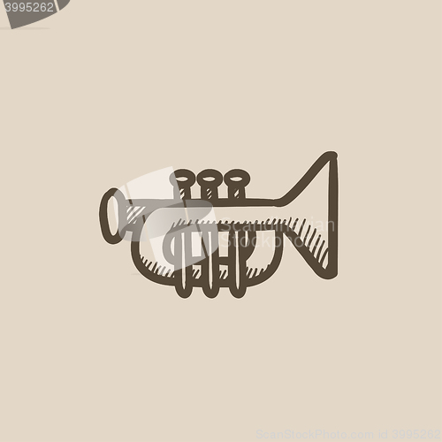 Image of Trumpet sketch icon.