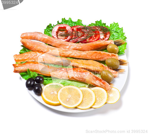 Image of fish with fresh vegetable