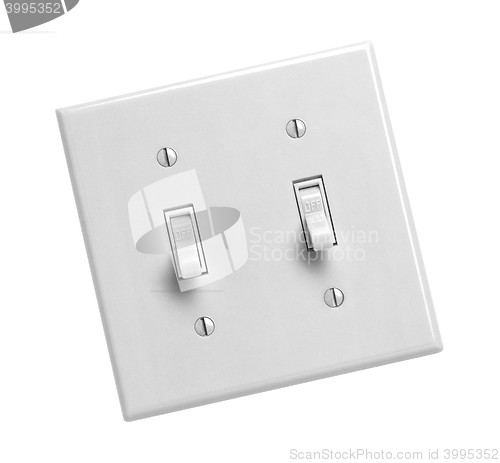Image of White light switch