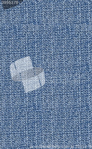 Image of Closeup blue denim jeans texture with copy-paste space
