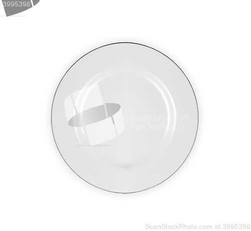 Image of Plate isolated on the white background