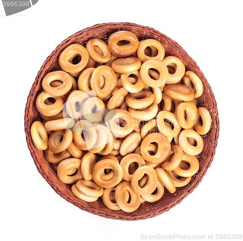 Image of small bagels in basket