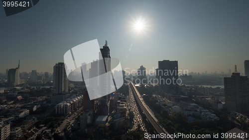 Image of Bangkok city view at bright sunshine, Thailand