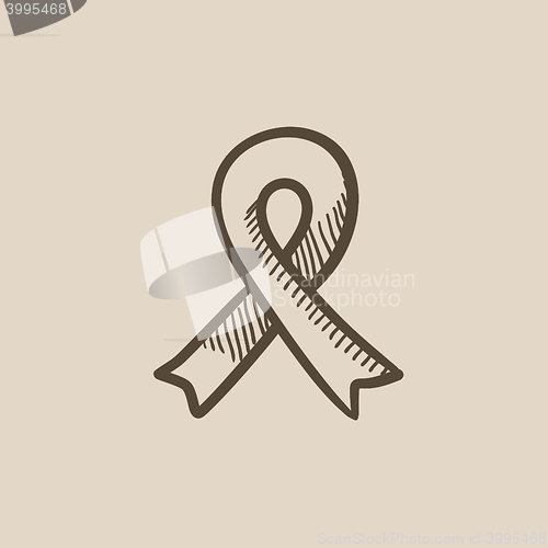 Image of Ribbon sketch icon.