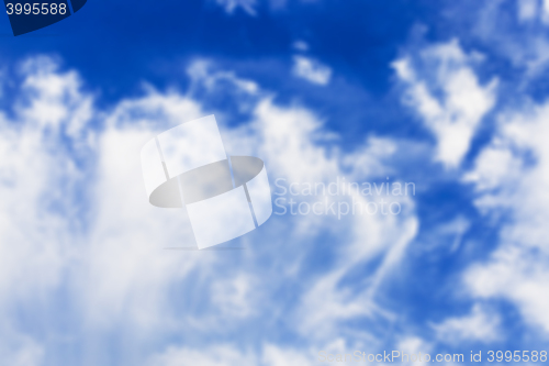 Image of sky with clouds , defocus