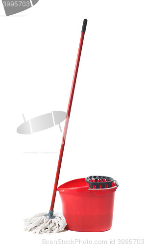 Image of Cleaning mop isolated