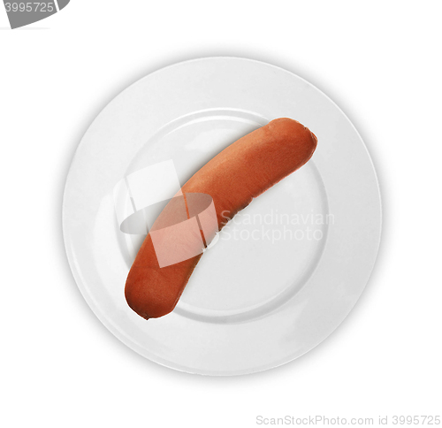 Image of sausage on a plate