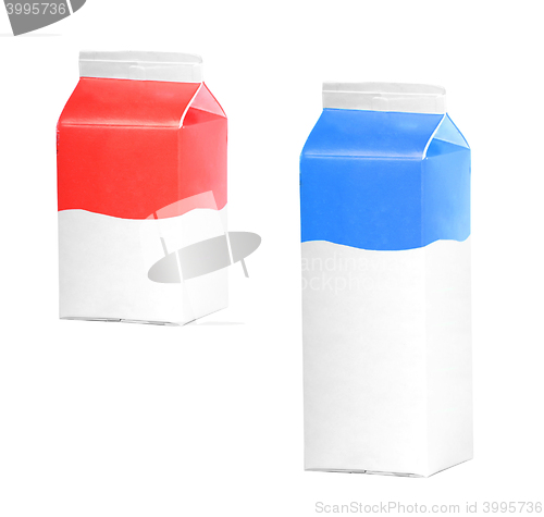 Image of milk or juice carton boxes