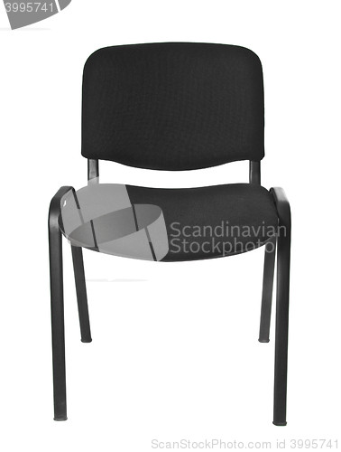 Image of black office chair isolated on white