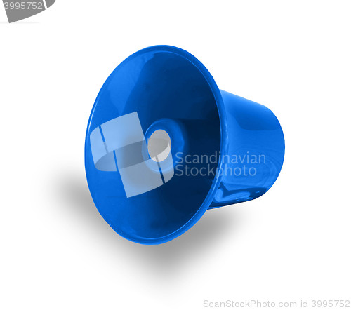 Image of blue megaphone