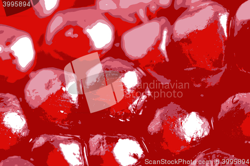 Image of Pomegranate seeds close up vector illustration