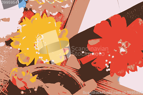 Image of black gift box with red bow vector illustration
