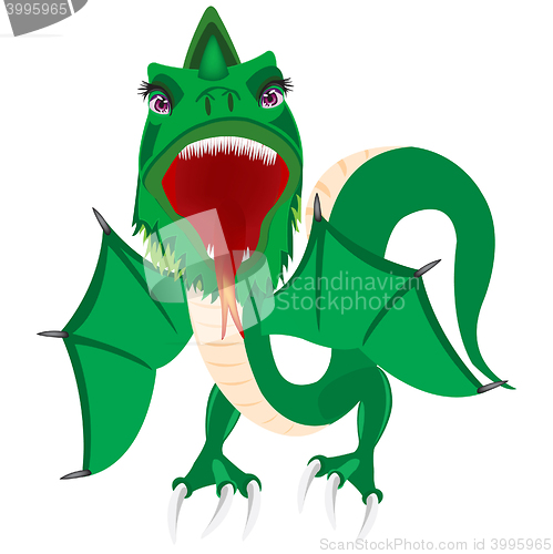 Image of Illustration of the green dragon